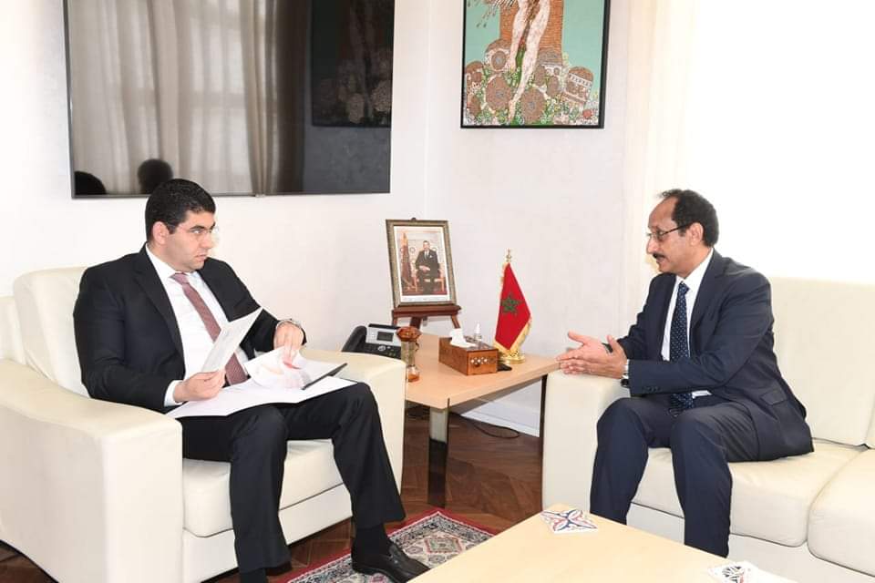 السفير الأصبحي يبحث مع وزير الثقافة والشباب والتواصل المغربي تعزيز التعاون الثقافي