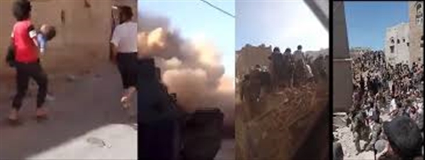 بالفيديو .. ميليشيا الحوثي تفجر منازل مواطنين ونحو 20 شخصا تحت الأنقاض بالبيضاء