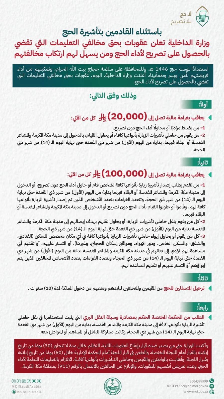 الحج فريضة والنظام ركيزته: السعودية تقود موسمًا آمنًا بخدمة متقنة